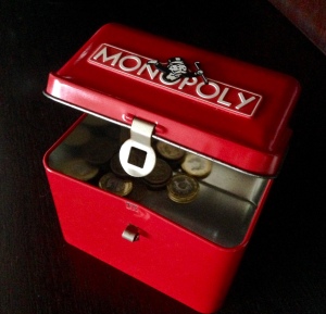 Now for the inside of the money box.